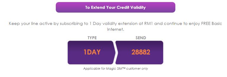 validity topup