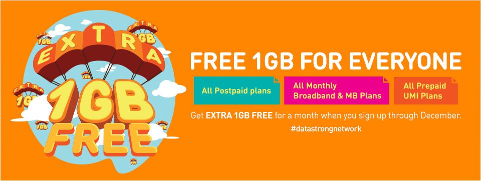 1GB Percuma Daripada UMobile