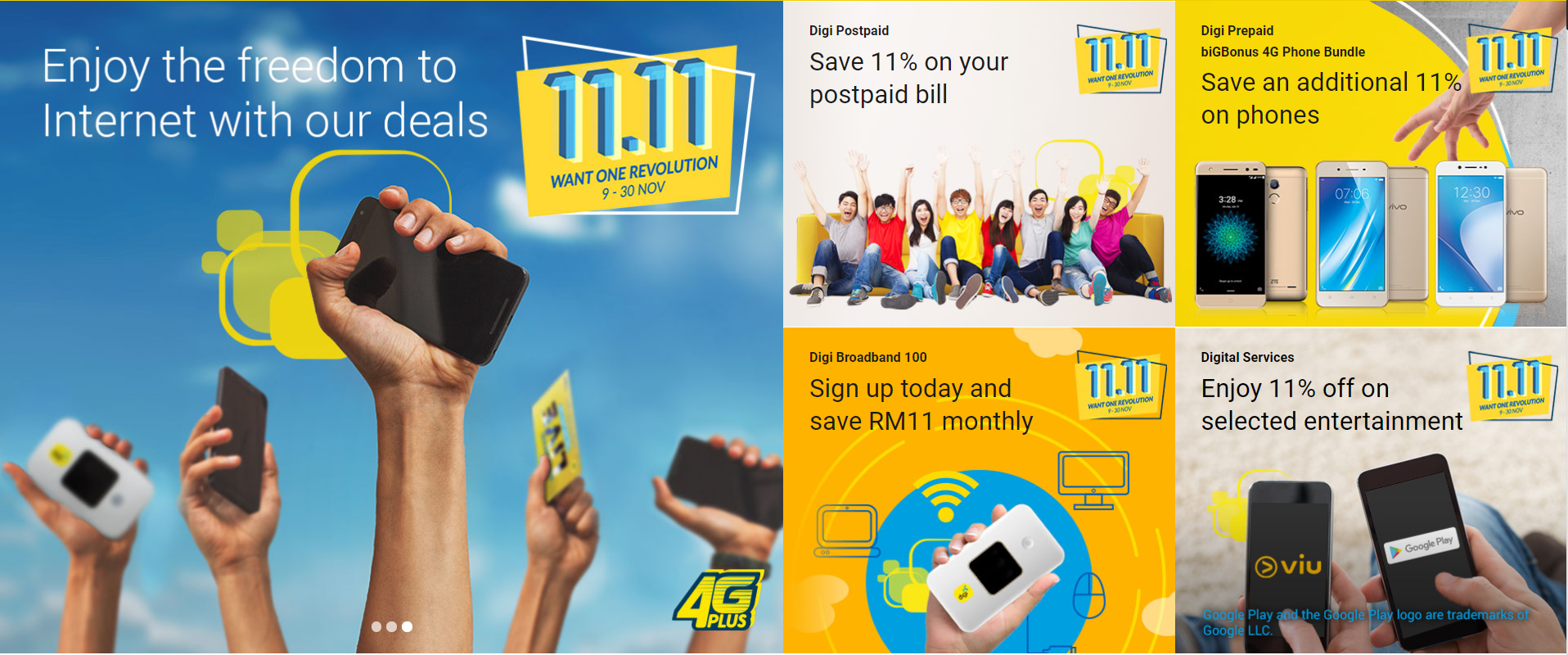 Promosi Digi Infinite 100 Sempena 11.11