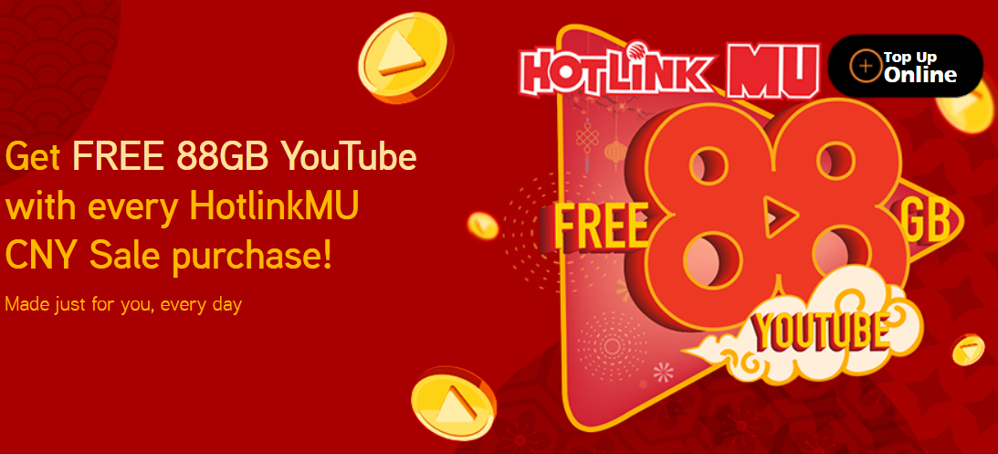 88GB Youtube Percuma Dari HotlinkMU