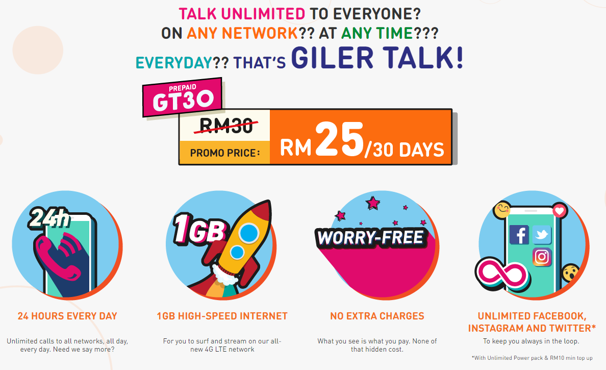 pelan prepaid umobile giler talk gt30