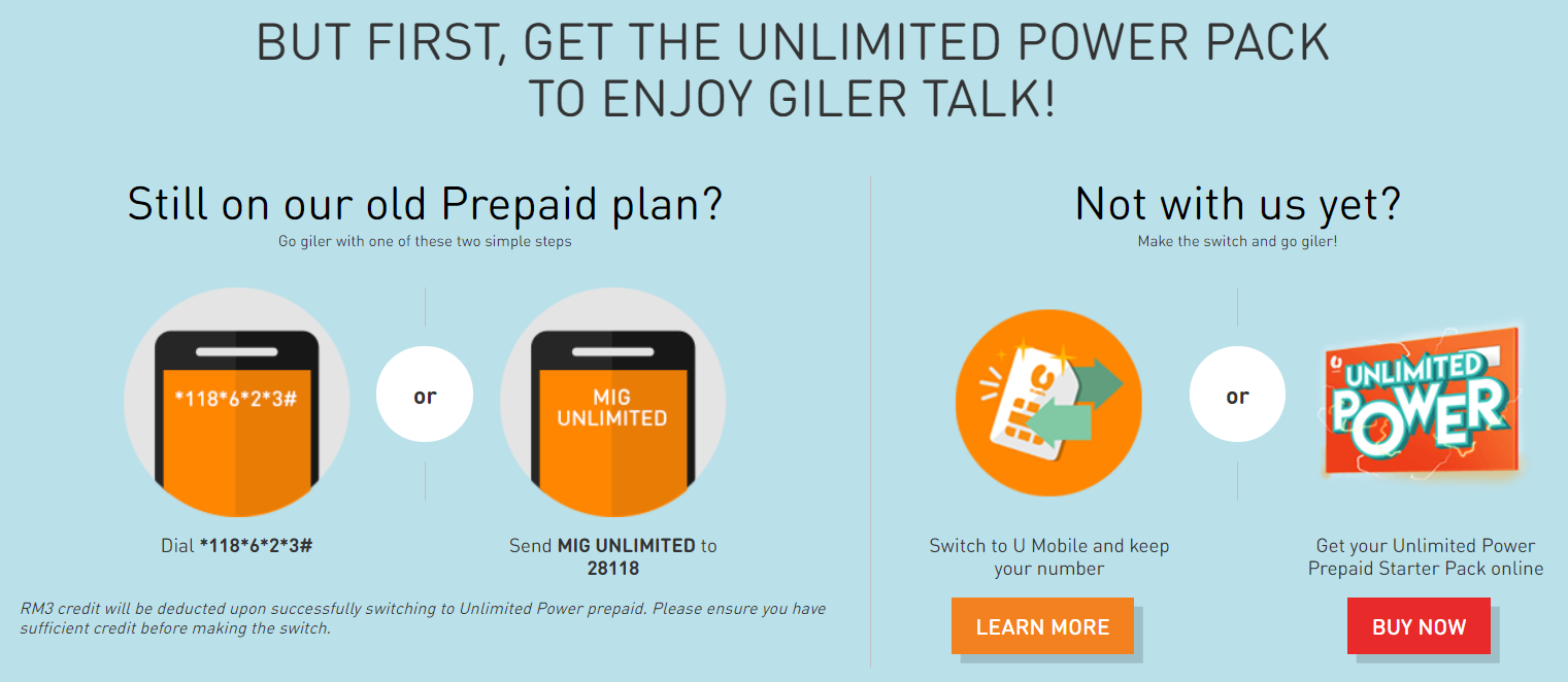 pelan unlimited call umobile