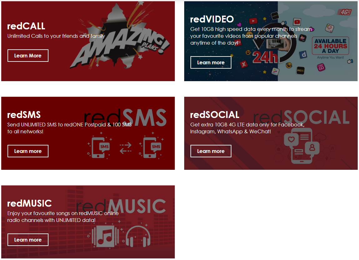 redcall redsms redvideo redone redsocial