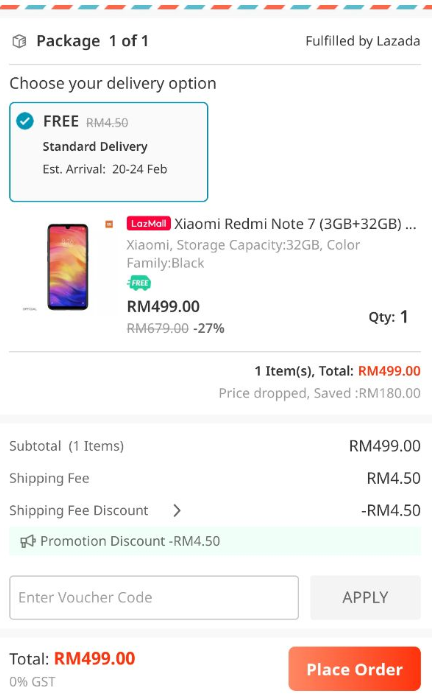 lazada pin srs mobile