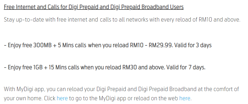 internet dan panggilan percuma digi