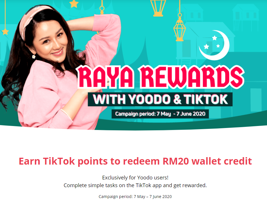 raya rewards yoodo tiktok