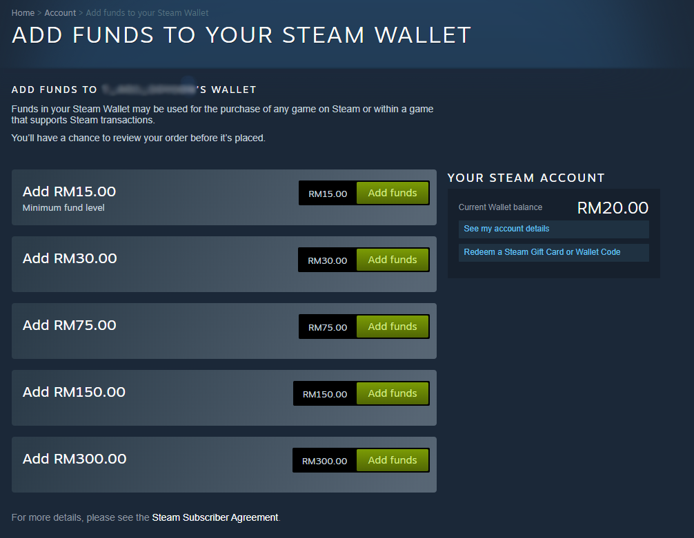 redeem steam wallet code