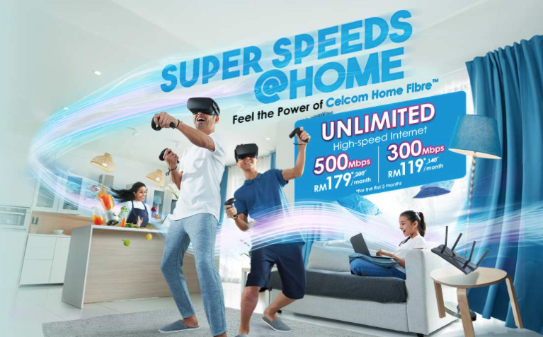 Celcom Mengemaskini Pelan Home Fibre Terbaru