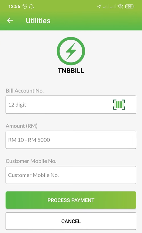 tnbbill srs topup