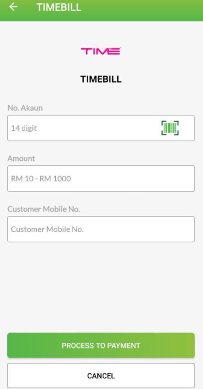 cara bayar timebill srs