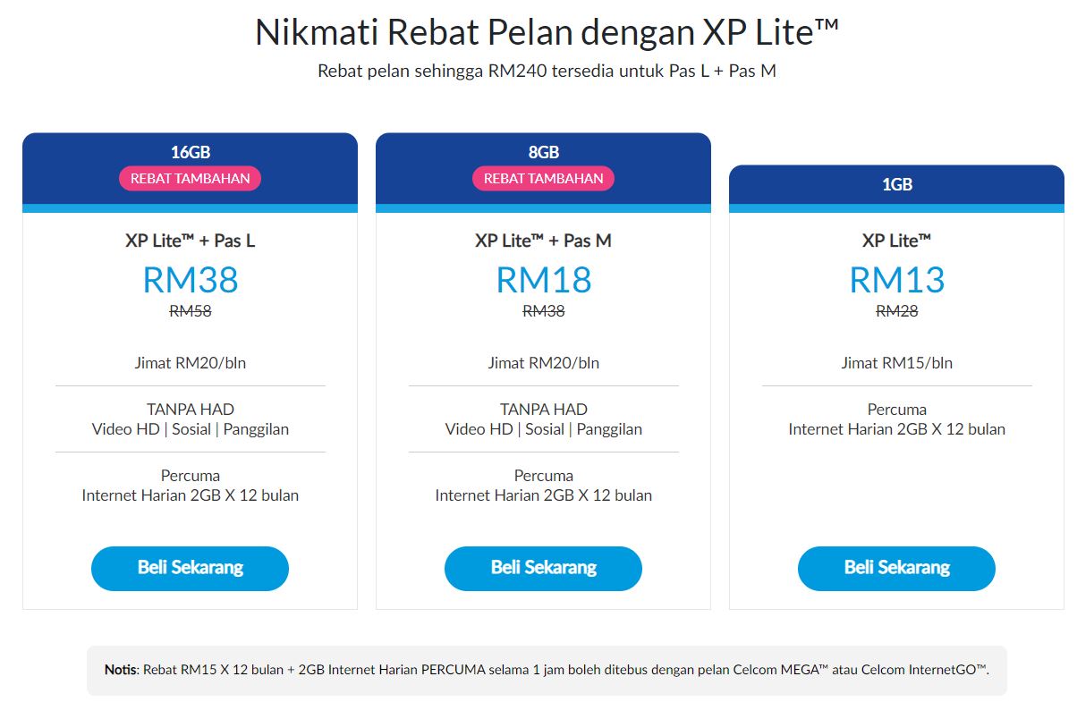 pelan rebat celcom rm15