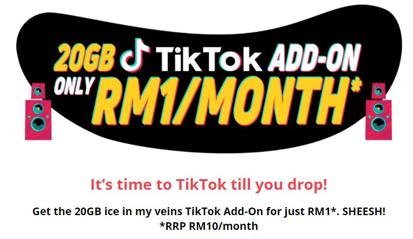 Yoodo Menawarkan 20 GB Data Tiktok RM1