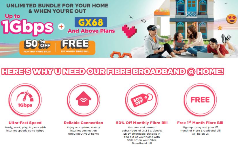 U Mobile Menawarkan Ultra Unlimited Home Fibre