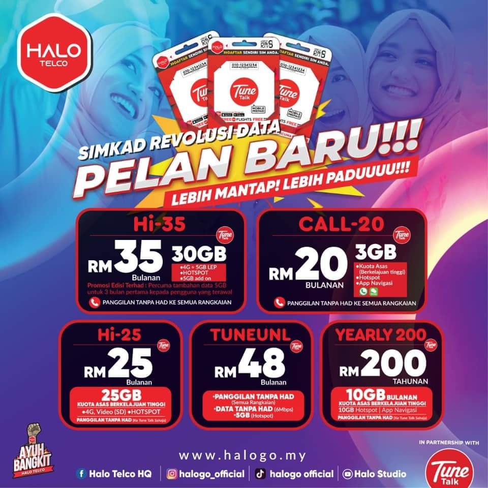 halo telco pelan baru 2021