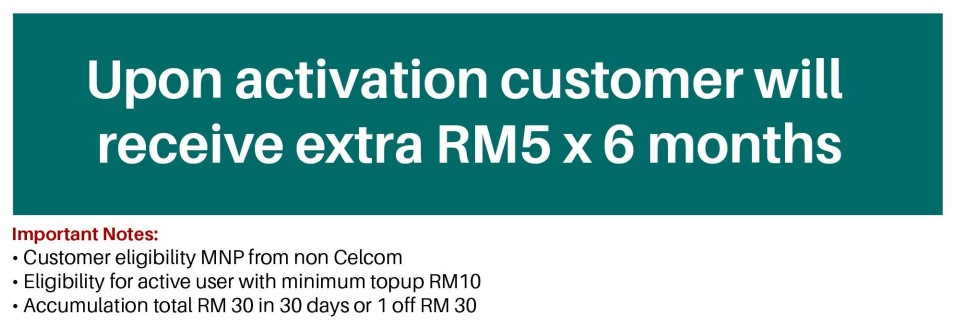 customer reward mnp non celcom