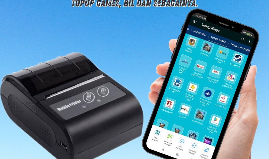 Tutorial Menggunakan Mobile Printer Pada Aplikasi Topup Niaga