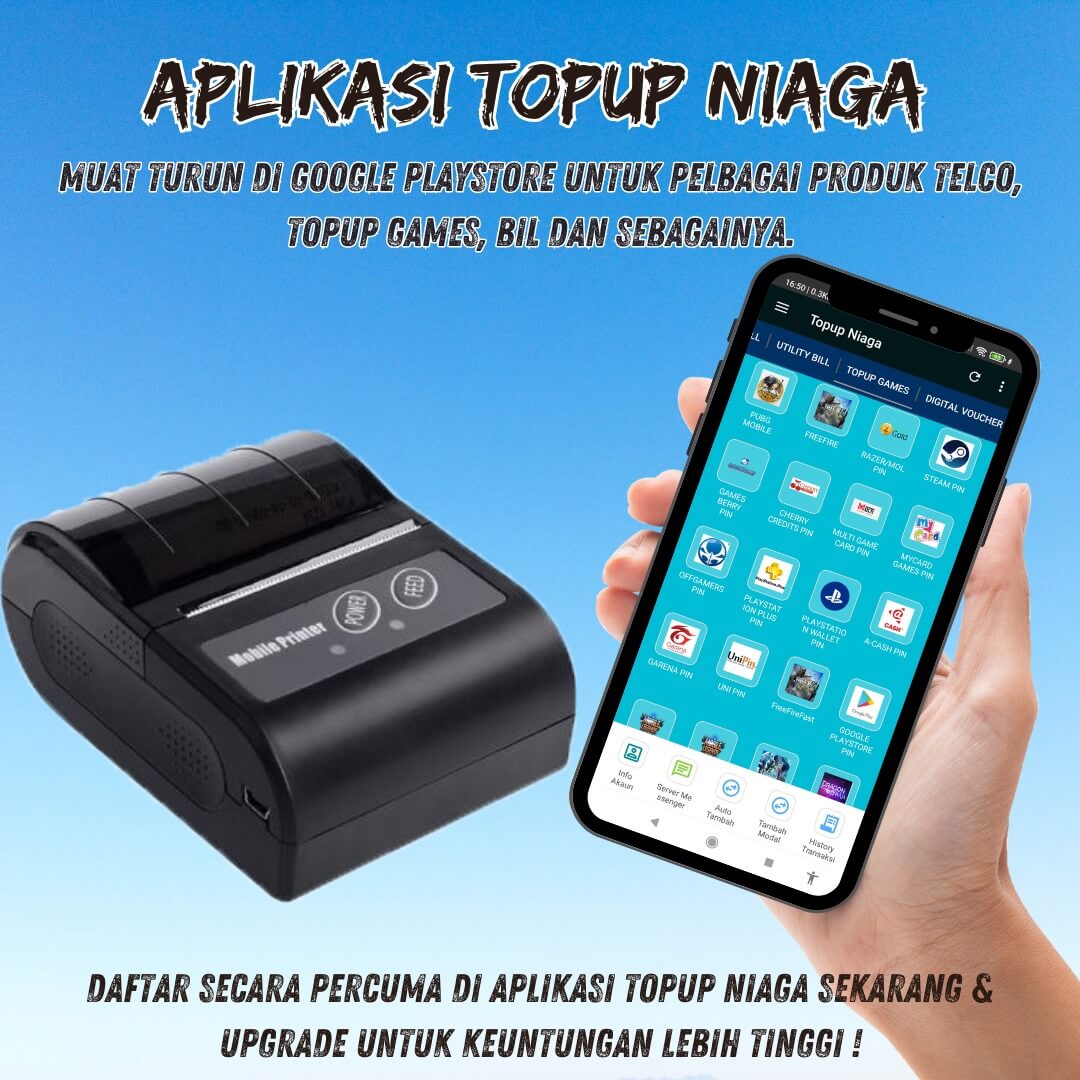 Tutorial Menggunakan Mobile Printer Pada Aplikasi Topup Niaga