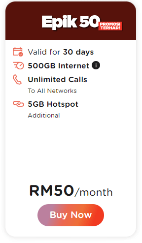 tunetalk epik 50