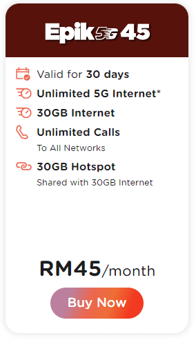 tunetalk epik5g45